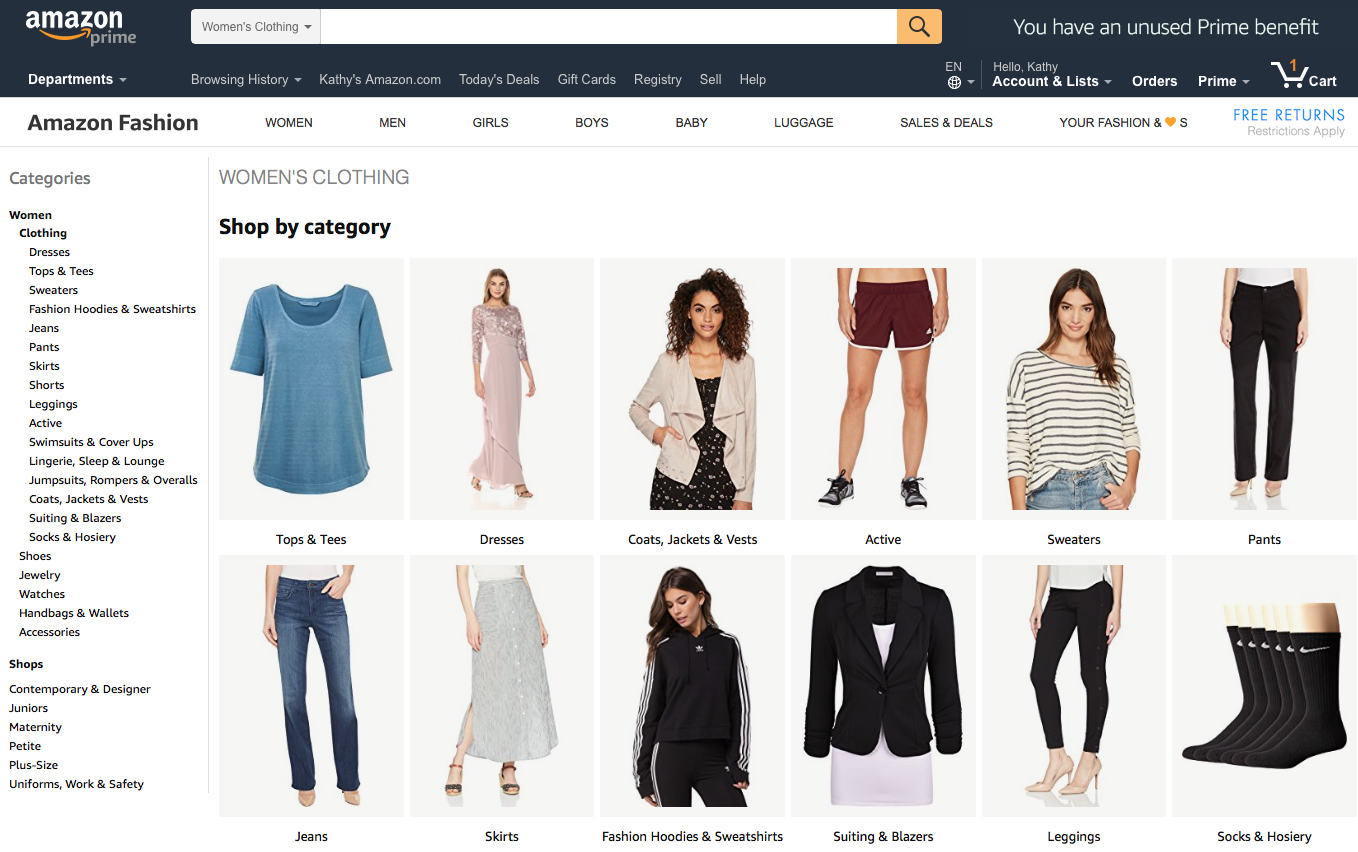 amazon clothing website