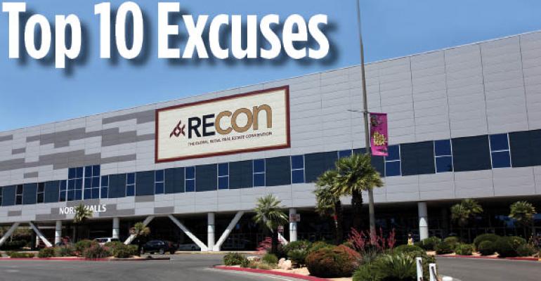 Top 10 Excuses for Being Late to a RECon Meeting