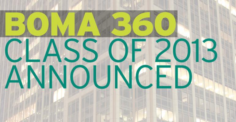 BOMA 360 Class of 2013 Announced