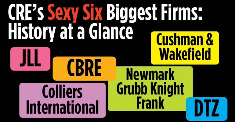 CRE’s Sexy Six Biggest Firms: History at a Glance