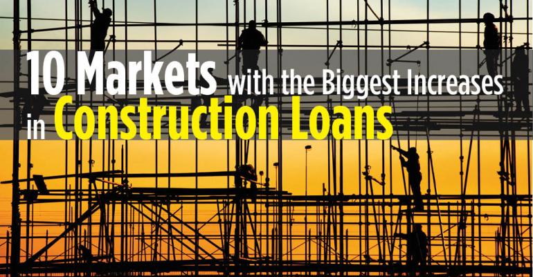 10 Markets with Biggest Increases in Construction Loans