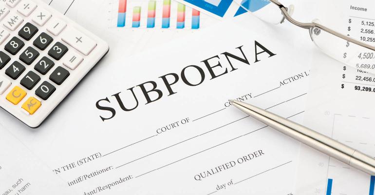 subpoena