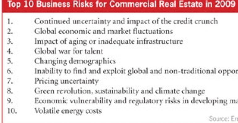 E&amp;Y Ranks Top 10 Business Risks for Commercial Real Estate