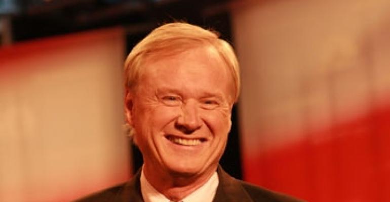 Tisch Plays Hardball with Chris Matthews at NYU Hotel Conference