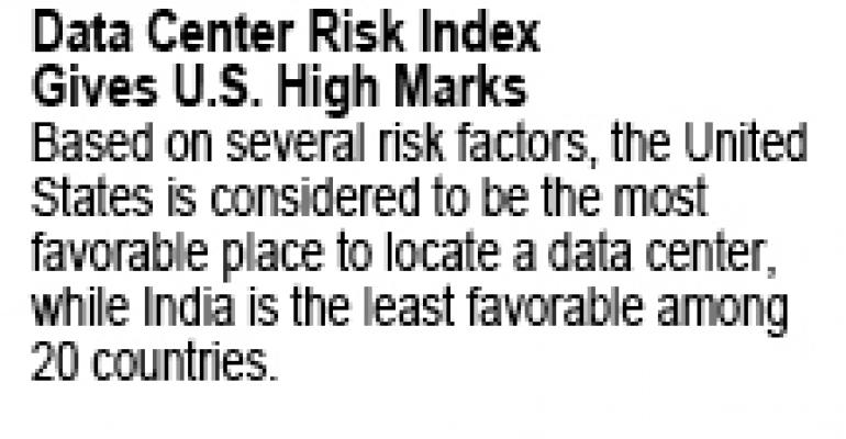 U.S. Ranks As Top Choice for Companies Seeking Low-Risk Data Center Locations