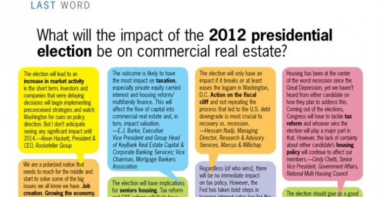What Will the Impact of the 2012 Presidential Election be on Commercial Real Estate?