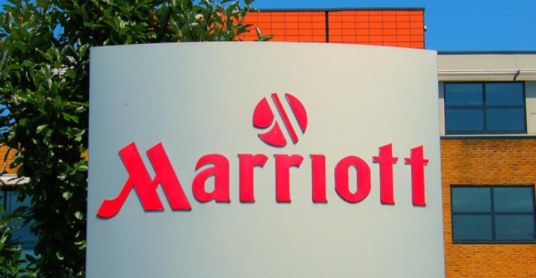 Marriott hotel sign