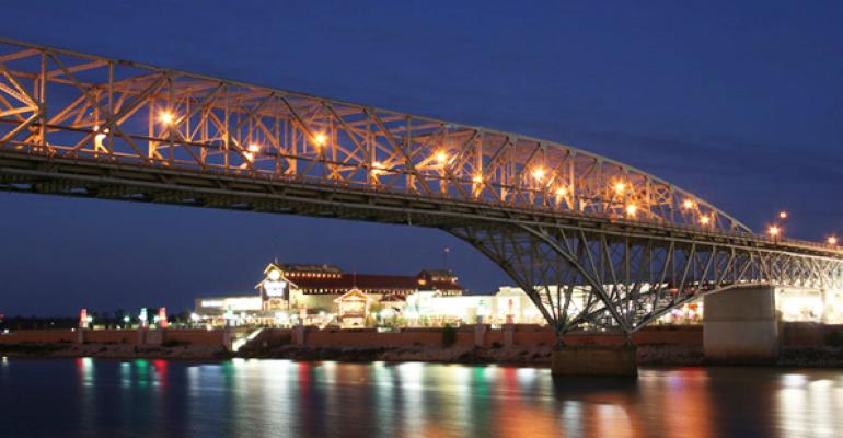 Bossier City LA  Louisiana Boardwalk and Texas Street Bridge