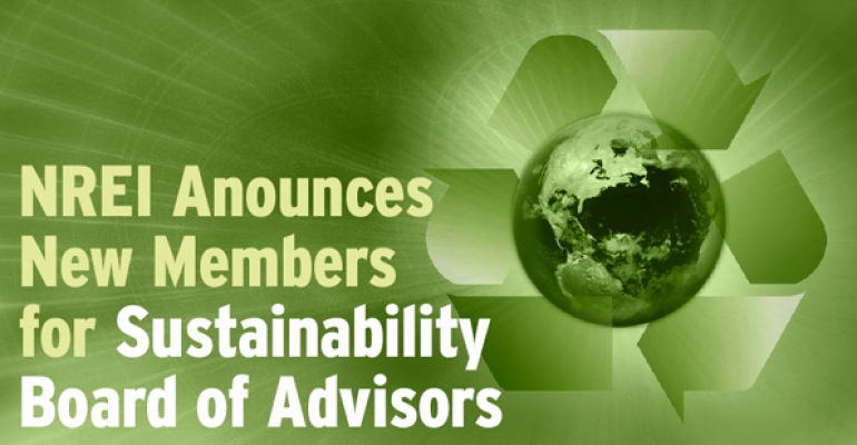 NREI Announces New Members for Sustainability Board of Advisors 