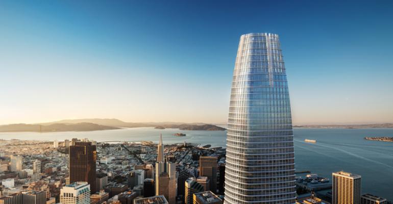 Salesforcecom signed the largest office lease in San Franciscorsquos history agreeing to 714000 sq ft at 415 Mission Street a 61story tower being developed by Boston Properties and Hines The tower is expected to be the tallest building on the West Coast