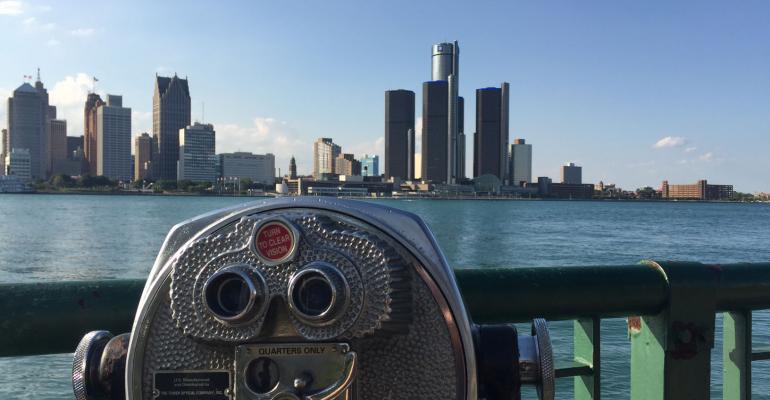 Downtown Detroit seen from Windsor