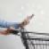 smart phone and grocery cart