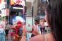 Pokemon Go on phone in Times Square